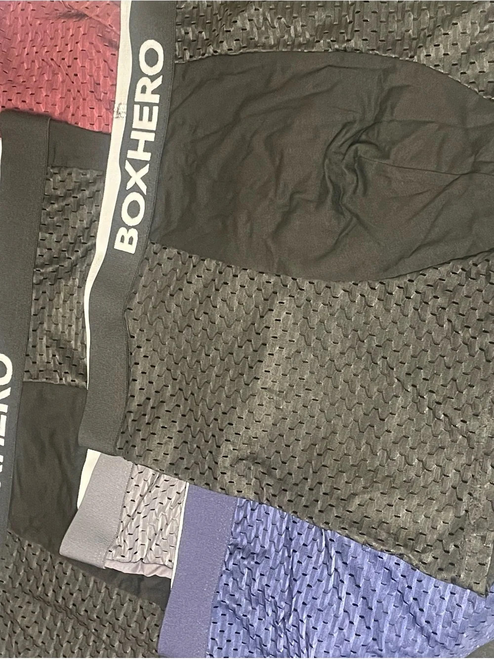 Lot of 5 new size XL Men's Breathable Mesh Boxer Briefs bamboo breathable
